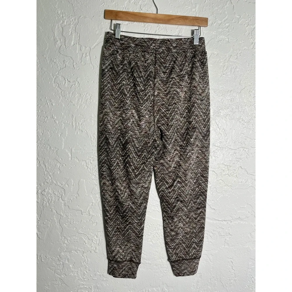 Free People Chevron Knit Jogger Pants Boho Tapered‎ Ankle Lounge XS